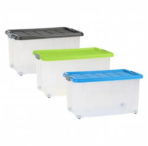axentia Aufbewahrungsbox Unibox 60 x 40 x 34 cm 55 l Deckel Roll. 235874 (1 St)