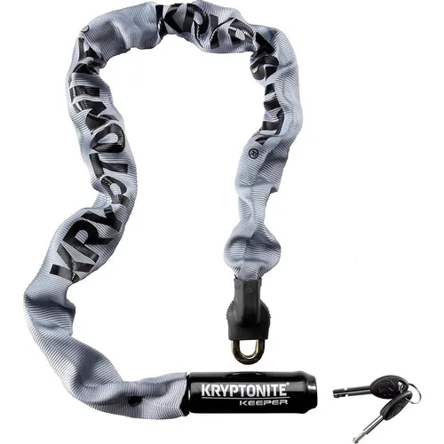 Kryptonite Keeper 785 Kettenschloss - 85 cm - Fahrradschloss mit 7 mm starken Kettengliedern aus gehärtetem Stahl für hohen Diebstahlschutz; ideal für kurze Stopps in der Stadt und inklusive 2 Hochsicherheits-Schlüssel.