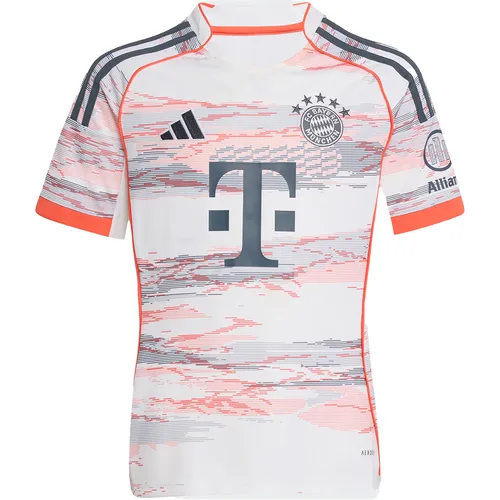 Adidas Kinder Trikot FCB A JSY Y, Gr. 140 - Fanartikel für kleine Bayern-Fans - Fußball-Fanartikel mit AEROREADY Technologie für trockenen Tragekomfort, inspiriert von der Allianz Arena und ideal für junge FC Bayern München Anhänger.