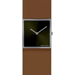 Jacques Lemans Damen Armbanduhr 1-2057U - Elegante Damenuhr aus Edelstahl mit grünem Zifferblatt und hochwertigem braunem Lederarmband. Wasserdicht bis 5 bar, ideal für den Alltag und besondere Anlässe.