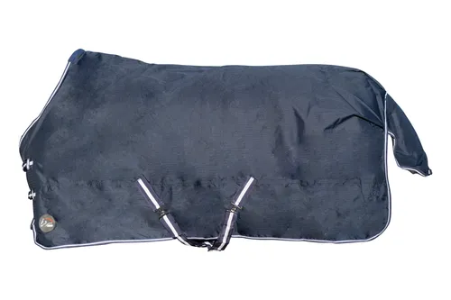 HKM Regendecke Economic 0g mit Polarfleece 75 cm - Dunkelblau - Reiten - Hochwertige Pferde-Regendecke mit Polarfleece-Innenseite für optimalen Komfort und Schutz bei jedem Wetter.