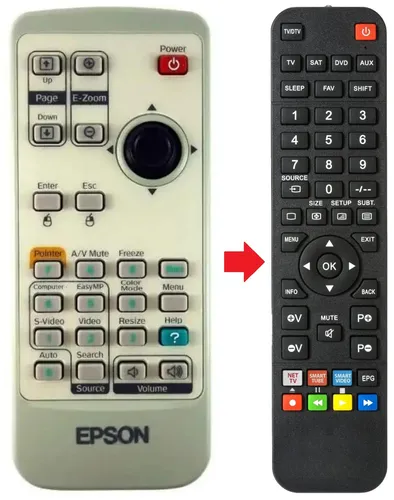 Fernbedienung geeignet für EPSON EMP82