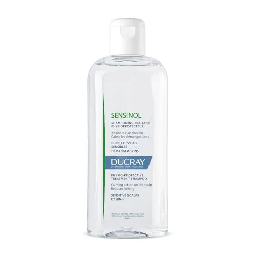 Ducray Sensinol Shampoo 200 ml - Beruhigende Pflege für empfindliche Kopfhaut - Shampoo für Damen, 200 ml, reinigt sanft und beruhigt die Kopfhaut, ideal für gesunde und glänzende Haare.