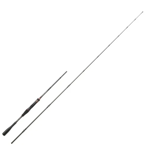 Hearty Rise Dark Soul Cast 2,10m 8-38g - Baitcasterrute für Raubfische - Angelrute für Süßwasserangeln, ideal für Flussbarsch, Hecht und Zander. Leicht und robust mit einem Ködergewicht von 8-38 g, perfekt für präzises Angeln.