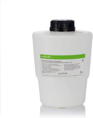 Grünbeck Dosierlösung exaliQ safe 1 x 3 L - Campingzubehör mit 3 L Kapazität, sorgt für optimale Wasserqualität und ist der Nachfolger der beliebten Exados-Lösungen.