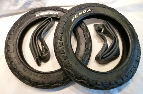2x KENDA Mantel 12 1/2 x 2 1/4 mit Schläuchen für Kinderwagen und Fahrräder - Reifen und Schläuche für 12 Zoll Kinderräder, ideal für Sicherheit und Komfort beim Fahren. Perfekt für Kinderwagen und Anhänger.