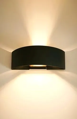 Trango 3075A IP44 Up & Down Wandstrahler in Anthrazit matt inkl. 1x 3,5 Watt warmweiß LED Leuchtmittel *OTTO* für innen & außen, Außenwandleuchte, Außenstrahler, Wandstrahler, Wandleuchte