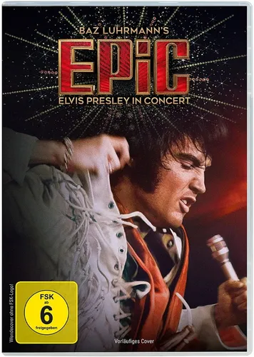 Vorbestellung: EPiC: Elvis Presley in Concert - DVD - Erleben Sie das Konzert von Elvis Presley in dieser originalen DVD-Ausgabe. Deutsche Originalware, FSK ab 06, ideal für Fans und Sammler!