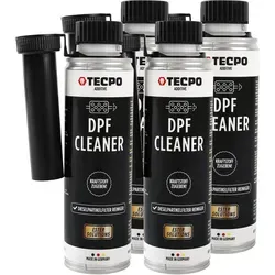 TECPO DPF Reiniger ESTER 4x 300 ml - 4x 300 ml TECPO DPF Reiniger ESTER zur effektiven Reinigung von Dieselpartikelfiltern. Das Additiv sorgt während des Fahrbetriebs für eine dauerhafte Sauberkeit und Leistungsfähigkeit des Filters. Einfache Anwendung, ohne Stillstand des Fahrzeugs.