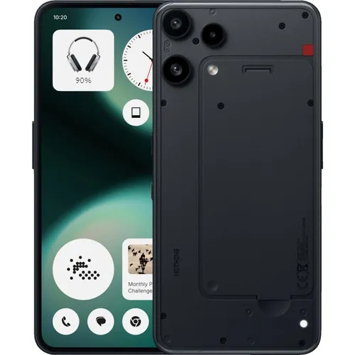 NOTHING Phone (3a) Lite 128 GB Schwarz Dual SIM - Smartphone mit 6,77" AMOLED-Display, IP54-Zertifizierung und einzigartigem Glyph Light für individuelle Benachrichtigungen. Ideal für kreative Nutzer!