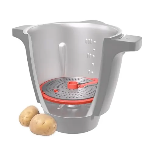 Wundermix - WunderPeeler® V2 Kartoffelschäler-Aufsatz für Monsieur Cuisine - Effizienter Schäler-Aufsatz für Monsieur Cuisine, ideal zum mühelosen Schälen von Gemüse. Spart Zeit und reduziert Abfall, einfach zu montieren und spülmaschinengeeignet.