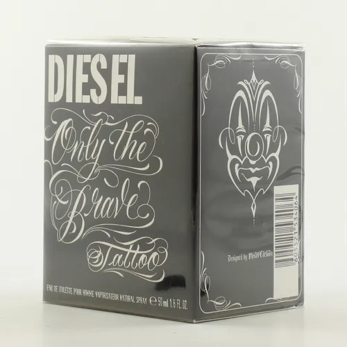 DIESEL Only the Brave Tattoo Eau de Toilette 50 ml - Herrendüfte mit einzigartigem Flakon in Faustform, der die Kraft und Lebensfreude symbolisiert. Frischer grüner Apfel, würziger Salbei und männliches Patchouli sorgen für ein außergewöhnliches Dufterlebnis.