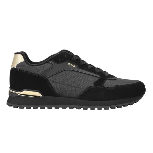 BOSS Parkour-L Runn sdnyt Herren-Sneaker - Moderne Herren-Sneaker mit Schnürdesign, EVA- und Gummi-Außensohle für hervorragende Traktion. Perfekt für Parkläufe oder lässige Anlässe, kombiniert mit einem luxuriösen Leder-Finish.