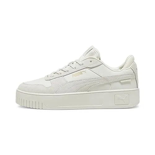 PUMA Damen Carina Street Sd Turnschuhe, Vapor Gray Puma Gold, 37.5 EU - Damen-Sneaker mit Plateauabsatz, stylisches Design und optimaler Tragekomfort für jeden Anlass.