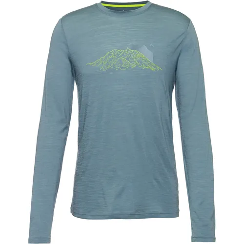 McKinley Shane III Funktionsshirt Herren – Blue Smoke, Größe XXL - Wärmendes Funktionsshirt mit langen Ärmeln und Rundhalsausschnitt; ideal für Outdoor-Aktivitäten, sorgt für hohen Tragekomfort und eine angenehme Wärme.