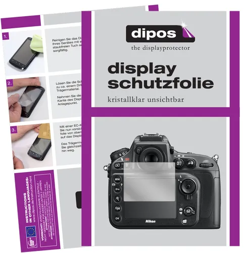 5x Schutzfolie für Nikon D810E Display Folie klar Displayschutzfolie