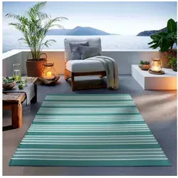 TaCa Home Outdoor & Indoor Teppich Petrol 160x230 cm - Rechteckiger Teppich in Petrol, ideal für Terrasse, Balkon und Wohnzimmer. Wasserabweisend und schmutzabweisend, perfekt für den täglichen Einsatz und leicht zu reinigen.