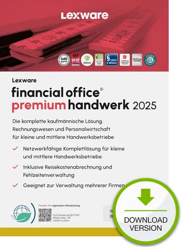 Lexware Financial Office Premium Handwerk 2025 SW-Download 1-Jahr Aktualisierung