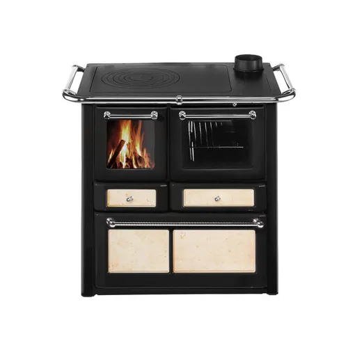 kW Küchenofen Wamsler K 85 F Küchenherd Holzherd Keramik Antik Beige - rechts 6