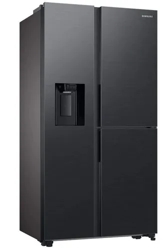 Samsung RH64DG53R3B1EF - Side by Side Kühl-Gefrier-Kombination in Premium Black Steel, No Frost+ Technologie und AI Energy Mode für optimalen Energieverbrauch