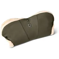 MOON Handmuff moss - Handwärmer für Kinderwagen mit weichem Teddyfell-Innenfutter für wohlige Wärme an frostigen Tagen, komfortabel und stylisch passend zur MOON Kinderwagenkollektion.