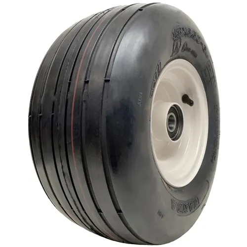 13x6.50-6 lawnmower tyre 4ply Multi turf rib on 25mm BB rim - Wanda P508