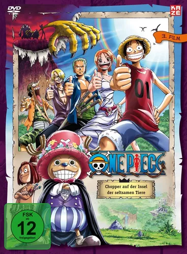 One Piece: Chopper auf der Insel der seltsamen Tiere - 3. Film - [DVD] - Abenteuerfilm für Fans, Freigegeben ab 12 Jahren, erlebe Choppers aufregende Reise auf der geheimnisvollen Insel!