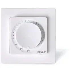Devi 140F1165 DEVIreg Raumthermostat mit Bluetooth - Programmable Raumthermostat für effiziente Regelung der Fußbodenheizung. Intuitive Bedienung, energiesparend und einfach einzurichten – für optimalen Komfort in jedem Raum.