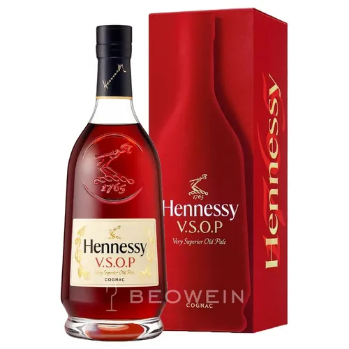 Hennessy V.S.O.P Cognac 40% Vol. 0,7l in Geschenkbox - Weinbrände, edler Cognac mit harmonischem Geschmack aus über 60 Eaux-de-vie, ideal als Geschenk für besondere Anlässe.