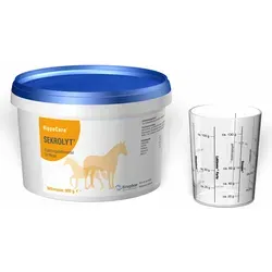 HippoCare Sekrolyt Pellets 600 g - Ergänzungsfuttermittel für Pferde, ideal zur Futterergänzung im Winter. Schmackhafte Kräutermischung unterstützt die natürliche Pflege der Atemwege.