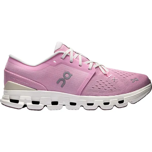 On Cloud X 4 Laufschuhe Damen - Leichte Laufschuhe in petal-sand, Größe 39 - Laufschuhe für Damen mit atmungsaktivem Mesh-Obermaterial und CloudTec-Dämpfung; ideal für Normalpronierer und vielseitige Einsätze.