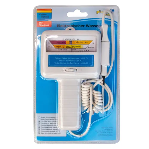 Planet Pool Elektronischer Wassertester pH/Chlor - Wassertestgeräte, präzise Messung von pH und Chlorgehalt für sicheres Schwimmvergnügen.