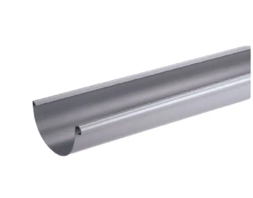 Dachrinne Titanzink 2 m - Halbrund - Dachrinnenteile aus rostresistentem Titanzink, ideal für langlebige und wetterfeste Lösungen. Made in Germany, 6 tlg, für perfekte Passform.