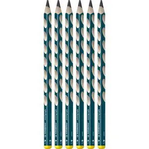 Stabilo Bleistift EASYgraph 321, Härte HB, für Linkshänder, 6 Stück