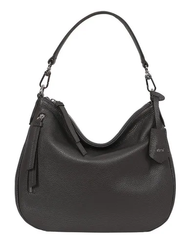 abro Schultertasche Hobo Juna (Set, 2-tlg) aus echtem Leder - Hochwertige Schultertasche aus schön genarbtem Leder, mit viel Stauraum und praktischem Schlüsselanhänger. Ideal für stilvolle Aufbewahrung im Alltag.