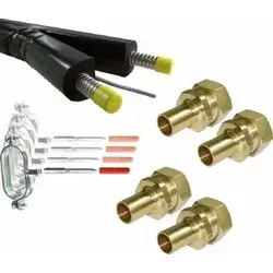 Aeroline INOX Split Doppelrohr-Set DN16 15m mit Verschraubungen - Hochwertiges Aeroline INOX Split Doppelrohr-Set DN16 mit 15m Länge. Ideal für die einfache und sichere Installation von Split-Klimaanlagen. Enthält alle notwendigen Komponenten für einen zuverlässigen Betrieb.
