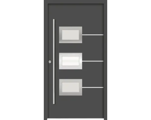 Splendoor Haustür HERA Aluminium 1100x2100 mm Anthrazitgrau DIN Links (nach inne