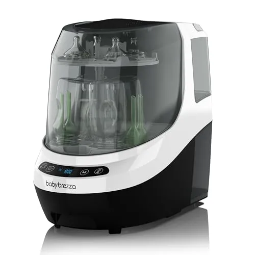 Baby Brezza Fläschchenreiniger Bottle Washer Pro - Vaporisatoren: Revolutionäre All-in-One-Lösung zum automatisierten Waschen, Sterilisieren und Trocknen von Flaschen und Zubehör - 99,9 % Keimfreiheit garantiert!