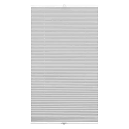 Gardinia Plissee Concept Thermo 45 cm x 130 cm Grau - Blickdichtes Plissee mit flexibler Montage, ideal für individuelle Fenstergestaltung. Genießen Sie eine angenehme Lichtatmosphäre bei optimaler Privatsphäre.