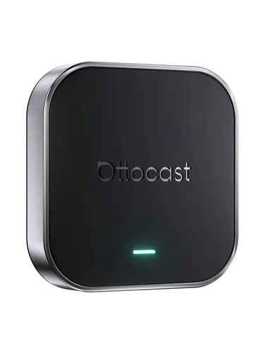 Ottocast OttoAibox E2 Wireless Car Adapter für Apple CarPlay und Android Auto - Der Ottocast E2 verwandelt Ihr Auto in ein modernes Media Center. Genießen Sie kabelloses CarPlay und Android Auto mit schnellem Zugriff auf Apps, Navigation und Streaming – alles direkt auf Ihrem Bildschirm.