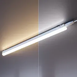LED Unterbau-Leuchten Rigel 2er Set - LED-Lampen mit einstellbarer Farbtemperatur, flacher Bauweise und flexibler Reihenschaltung für individuelle Beleuchtungslösungen in Küche und Werkstatt.