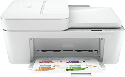 HP DeskJet Plus 4110e - Farbtintenstrahl-All-in-One-Drucker, ideal für die ganze Familie, Wi-Fi, Bluetooth und mobile Druckmöglichkeiten