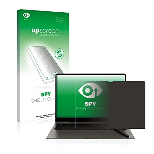 upscreen Anti-Spy Blickschutzfolie für Samsung Galaxy Book3 Pro 360 16" Privacy Screen Displayschutz-Folie [Sichtschutz, Blaulichtfilter]