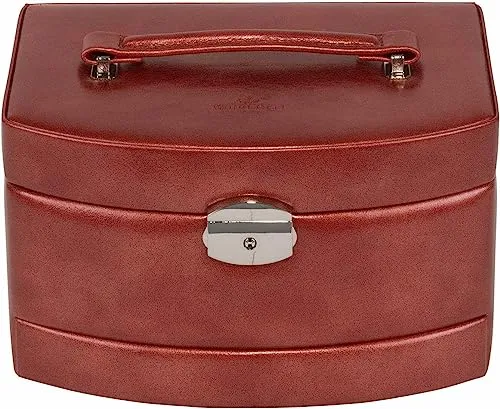 WINDROSE Schmuckkoffer Jewelry Box Automatic (Set, 2 St) - Eleganter Schmuckkoffer aus Polyurethan mit abschließbarem Clipverschluss, ideal zur sicheren Aufbewahrung Ihres Schmucks und mit praktischem Tragegriff.