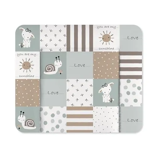 Julius Zöllner Softy 65/75 Folie Patch blue TOP - Wickelauflage aus PVC-Folie mit Vliesfüllung, besonders weich und pflegeleicht – ideal für eine komfortable Wickelzeit.