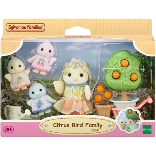 EPOCH Zitronenvogel Familie - Fantastisches Spielset für Kinder - Entdecke die bunte Zitronenvogel Familie mit handgemachter Kleidung und Obstbaum! Fördert kreatives Spielen und Geschichtenerzählen für Kinder ab 3 Jahren.