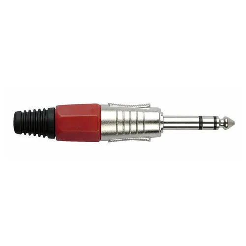 DAP-Audio DAP 6.3mm Jackplug stereo, Nickel housing, rot