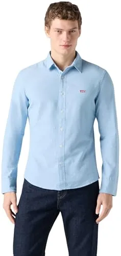 Levi's LS BATTERY HM SHIRT SLIM Herren - Klassisches langärmeliges Hemd mit Levi's Logo auf der Brust, ideal für stilbewusste Männer, die Wert auf Qualität legen.