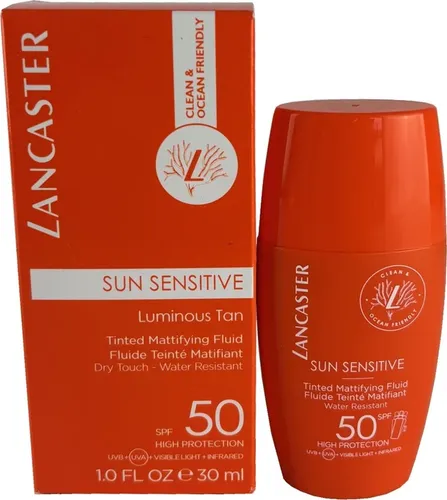 LANCASTER SUN SENSITIVE LUMINOUS TAN SPF50 - 30ML - Anti-Faltenprodukte mit LSF 50 für optimalen Schutz und einen strahlenden Teint, ideal für Dekolleté, Gesicht und Hals.