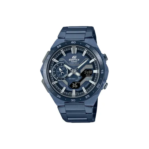 Edifice Watch ECB-2200CB-2AEF - Armbanduhren für Herren, robuster Kunststoff mit modernem blauen Design und kratzfestem Mineralglas für Langlebigkeit und Stil.